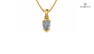 Pear Bezel Solitaire Pendant