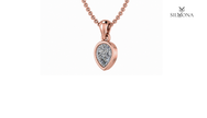 Pear Bezel Solitaire Pendant