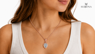Pear Bezel Solitaire Pendant