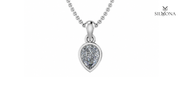 Pear Bezel Solitaire Pendant