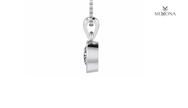 Pear Bezel Solitaire Pendant
