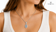 Pear Bezel Solitaire Pendant