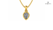 Pear Bezel Solitaire Pendant