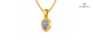 Pear Bezel Solitaire Pendant