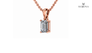 Emerald Cut Solitaire Pendant