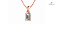 Emerald Cut Solitaire Pendant