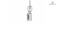 Emerald Cut Solitaire Pendant