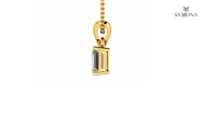 Emerald Cut Solitaire Pendant