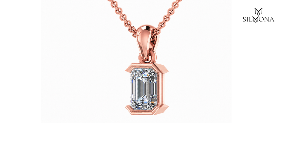 REGAL EMERALD FRAME PENDANT