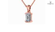 REGAL EMERALD FRAME PENDANT