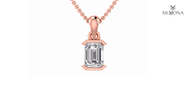 REGAL EMERALD FRAME PENDANT
