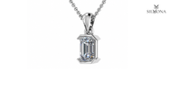 REGAL EMERALD FRAME PENDANT
