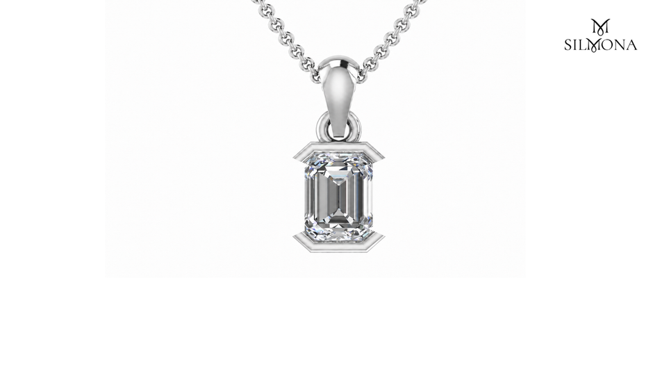 REGAL EMERALD FRAME PENDANT