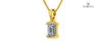 REGAL EMERALD FRAME PENDANT