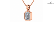 AURORA OCTAGON HALO PENDANT