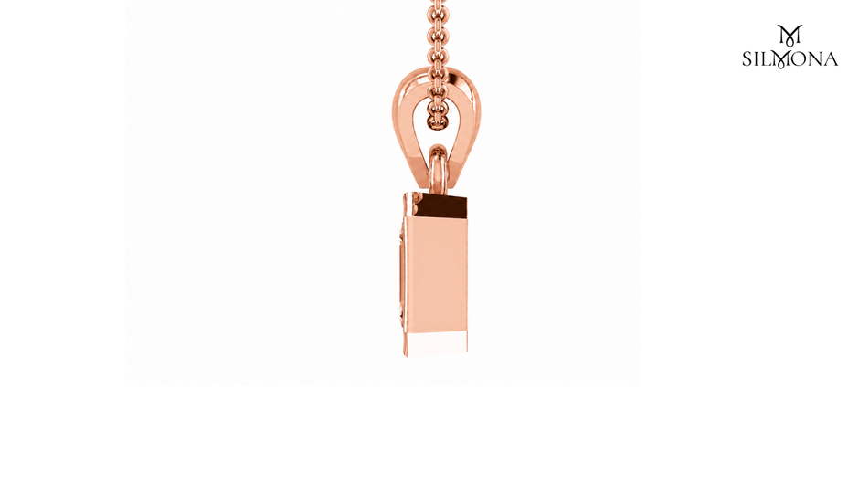 AURORA OCTAGON HALO PENDANT