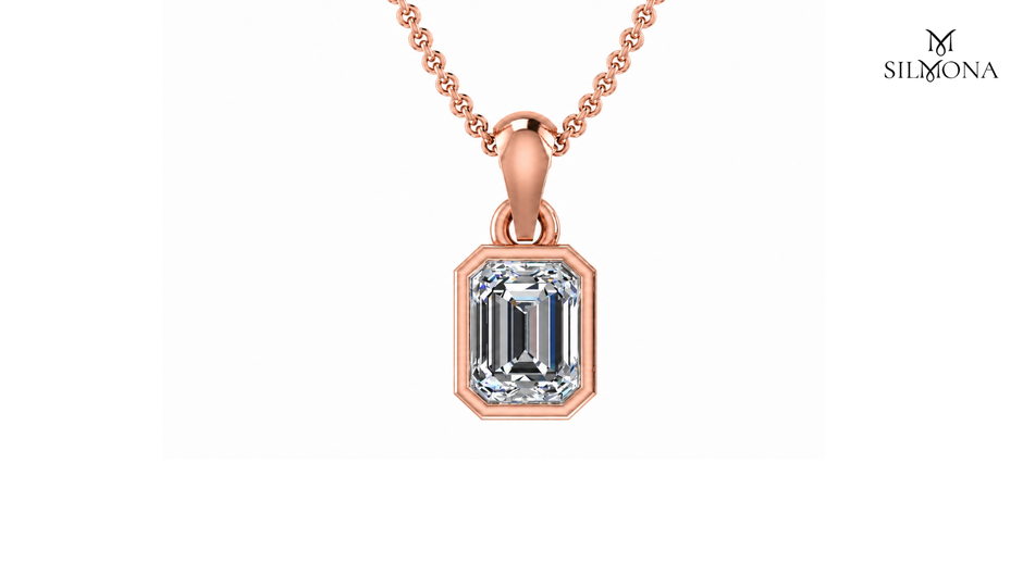 AURORA OCTAGON HALO PENDANT