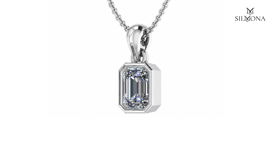 AURORA OCTAGON HALO PENDANT