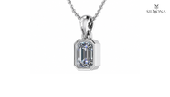 AURORA OCTAGON HALO PENDANT