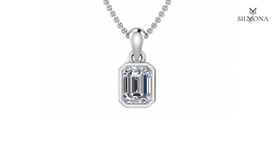 AURORA OCTAGON HALO PENDANT