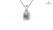 AURORA OCTAGON HALO PENDANT