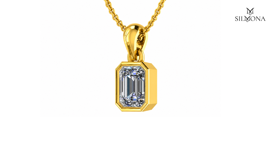 AURORA OCTAGON HALO PENDANT