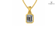 AURORA OCTAGON HALO PENDANT
