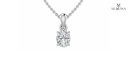 LUNA OVAL SOLITAIRE PENDANT