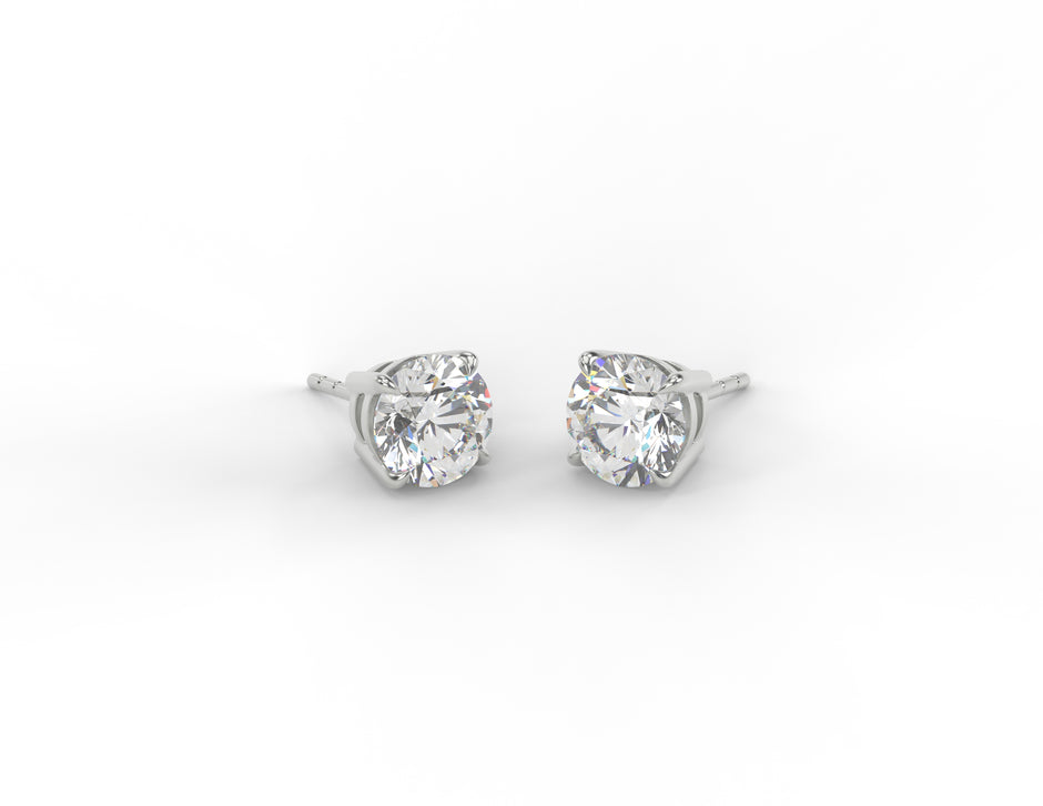 Lumière Classic Moissanite Stud Earrings