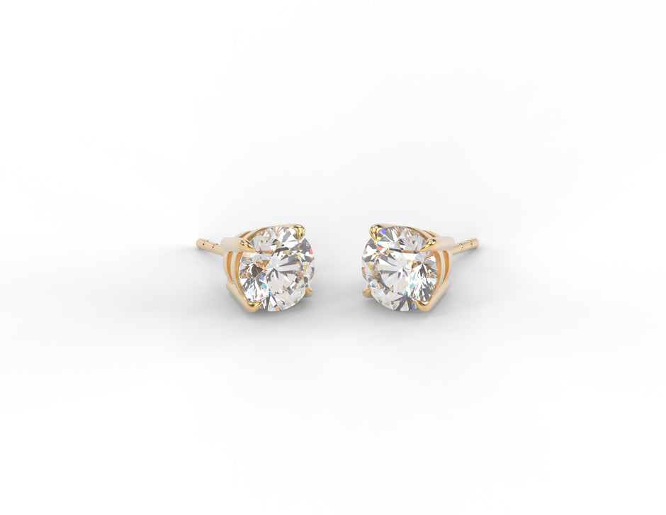 Lumière Classic Moissanite Stud Earrings