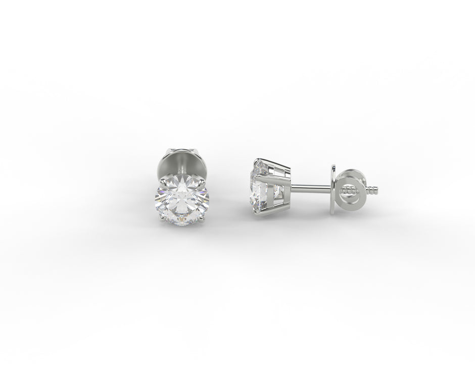 Lumière Classic Moissanite Stud Earrings