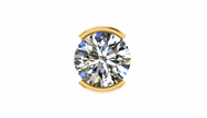 Architectural Solitaire Stud Earring
