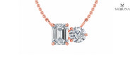 DUAL CUT DIAMOND DUO PENDANT