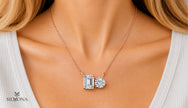 DUAL CUT DIAMOND DUO PENDANT