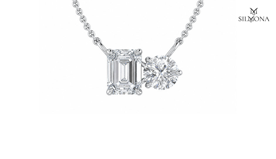 DUAL CUT DIAMOND DUO PENDANT