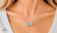 DUAL CUT DIAMOND DUO PENDANT