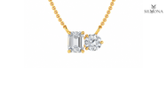 DUAL CUT DIAMOND DUO PENDANT