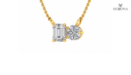 DUAL CUT DIAMOND DUO PENDANT