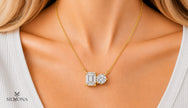 DUAL CUT DIAMOND DUO PENDANT