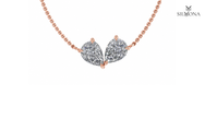 TWIN PEAR DIAMOND DUO PENDANT