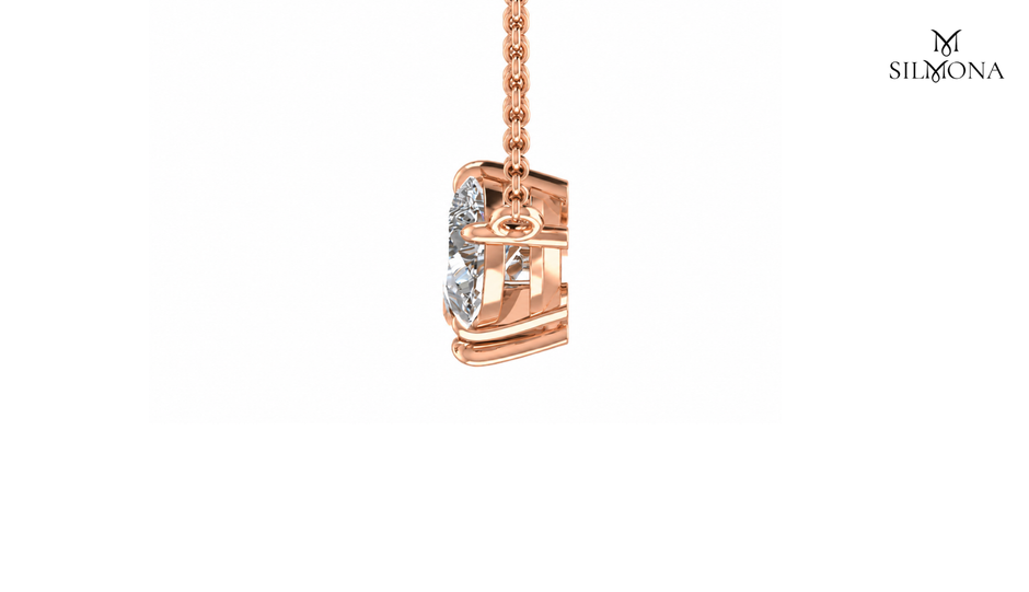 TWIN PEAR DIAMOND DUO PENDANT