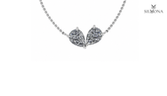 TWIN PEAR DIAMOND DUO PENDANT