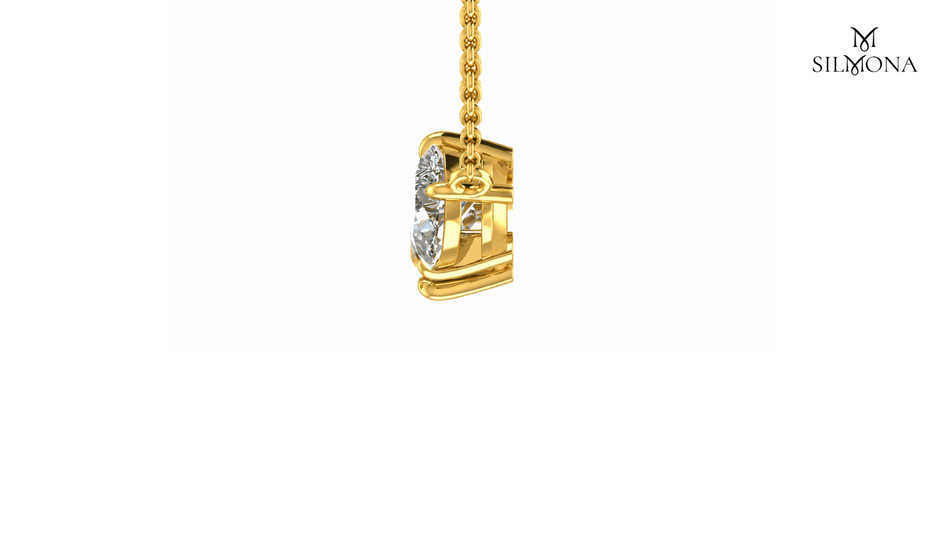 TWIN PEAR DIAMOND DUO PENDANT
