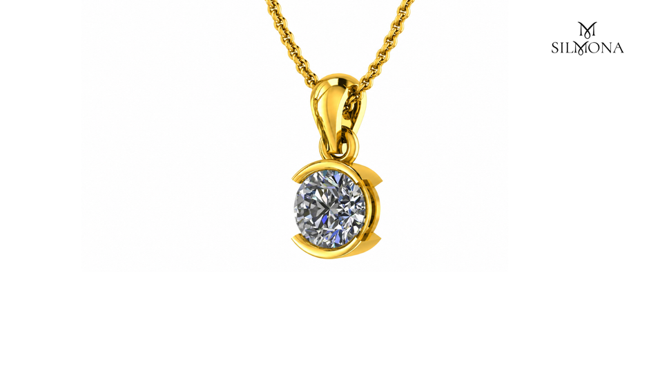 Halo Embrace Round Pendant