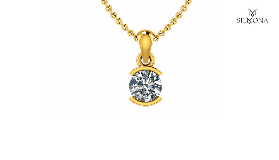Halo Embrace Round Pendant
