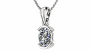 CELESTE OVAL BEZEL PENDANT
