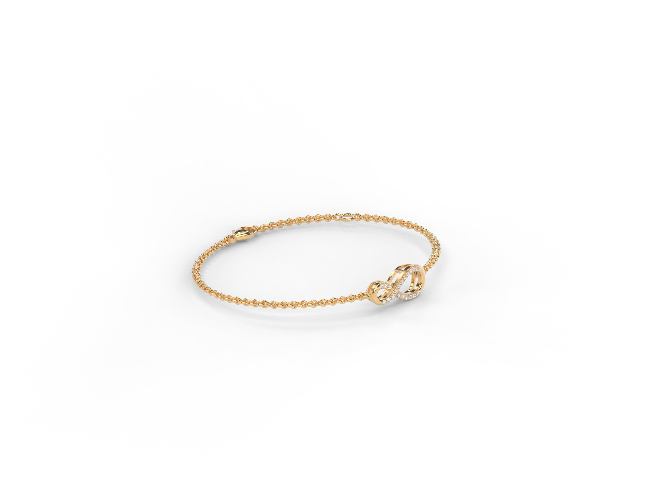 Solitaire Collection - Infinity Grace Chain Bracelet