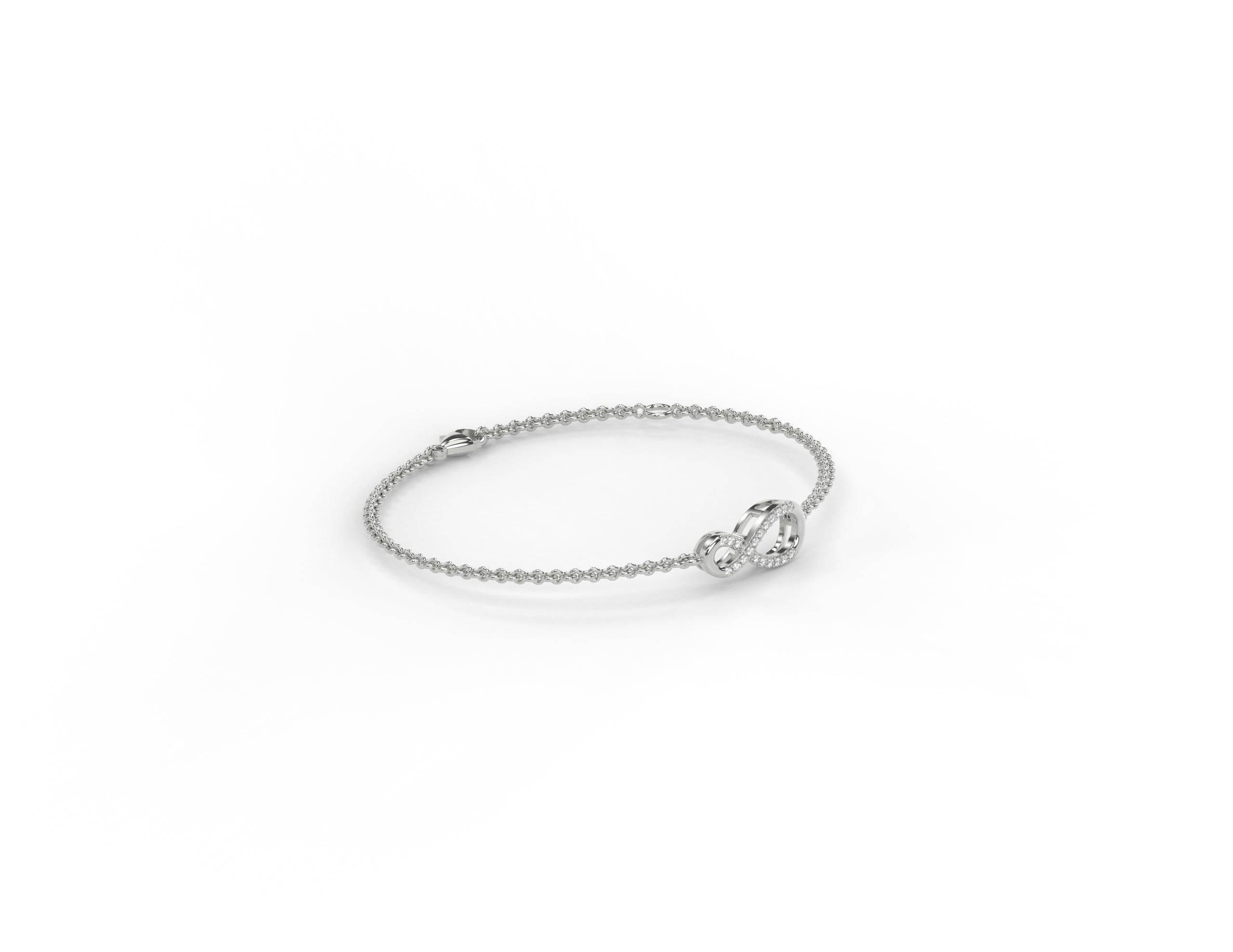Solitaire Collection - Infinity Grace Chain Bracelet