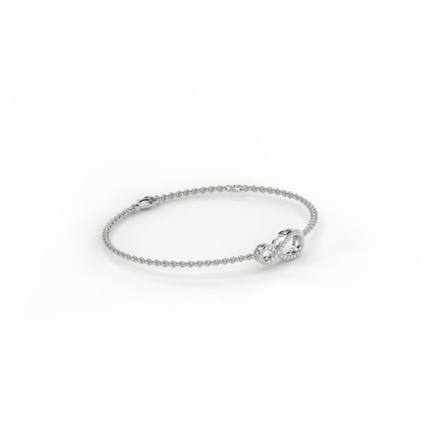 Solitaire Collection - Infinity Grace Chain Bracelet