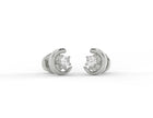 Celestia Crescent Moissanite Stud Earrings